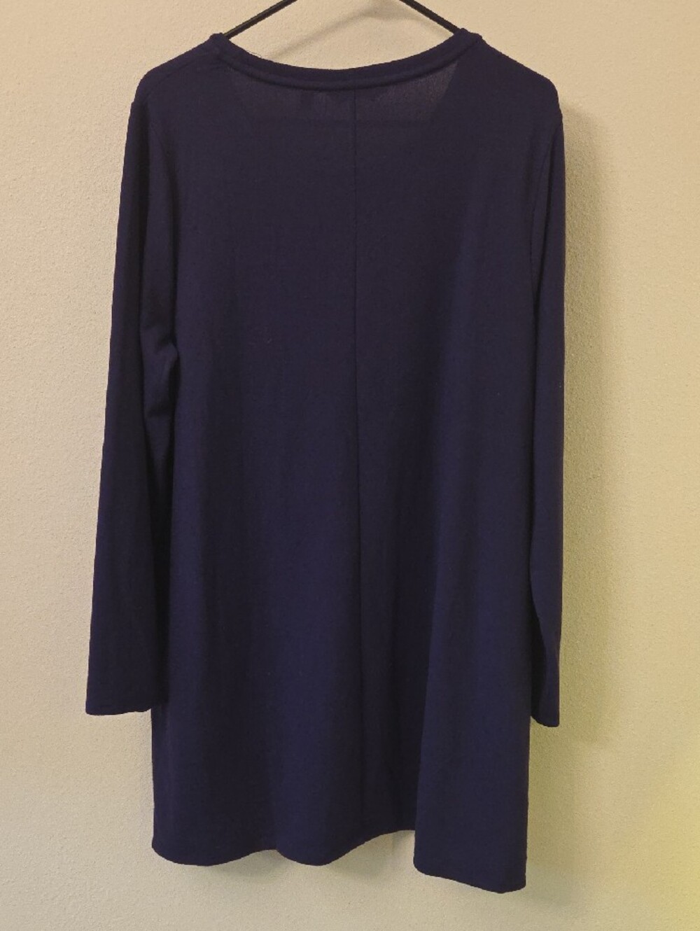 IMAN Purple Long-Sleeve Tulip Front Top - Picture 4 of 4